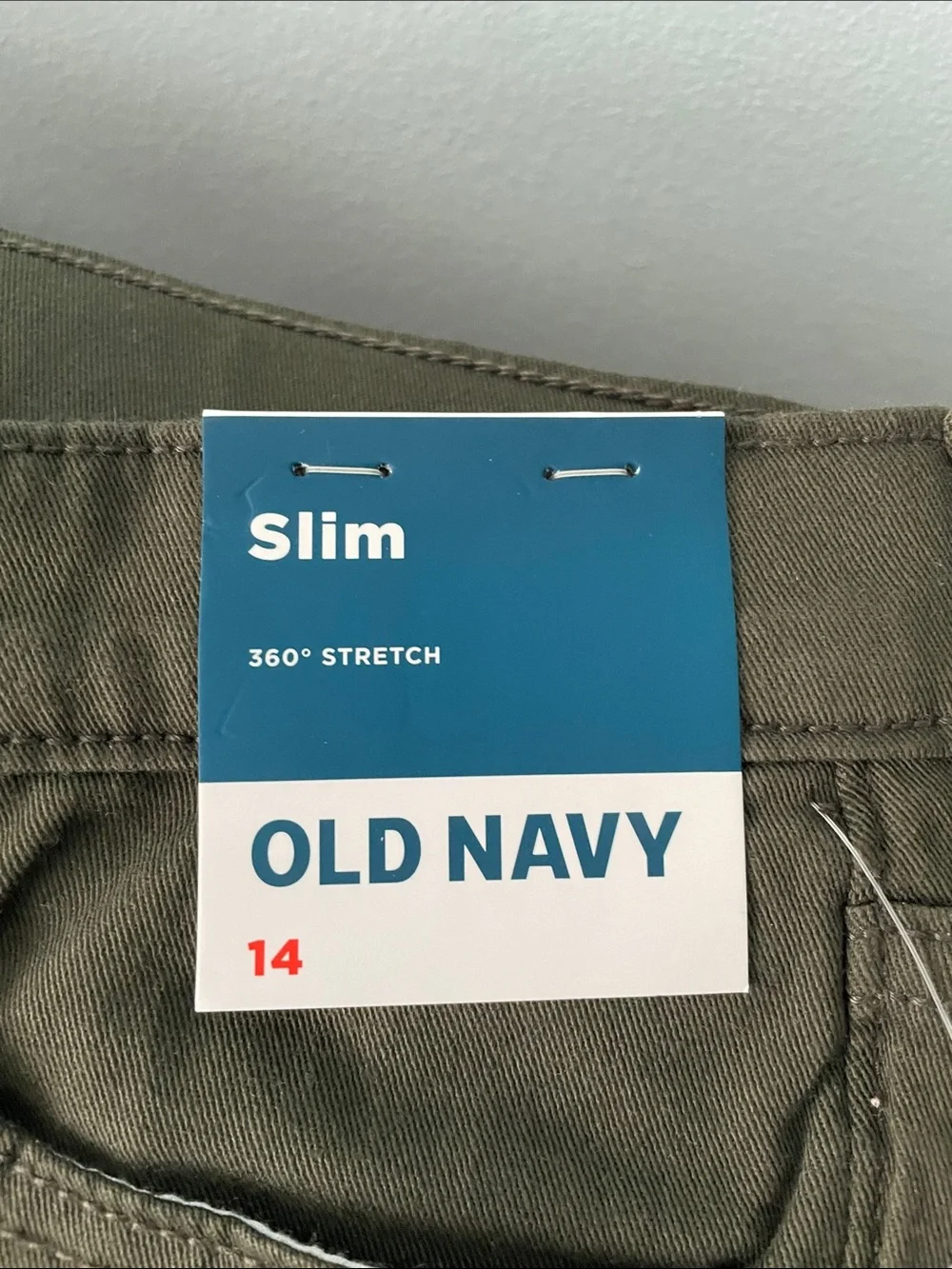 Old Navy Boy’s Olive slim 360 stretch jeans